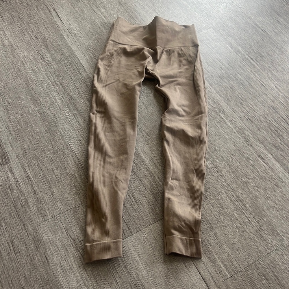 set active sculpt flex leggings tan